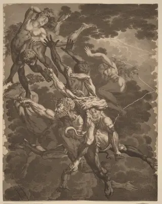The Damned, by Carl Wilhelm Kolbe, ink, 1799