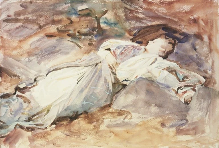 Violet Sleeping, detail