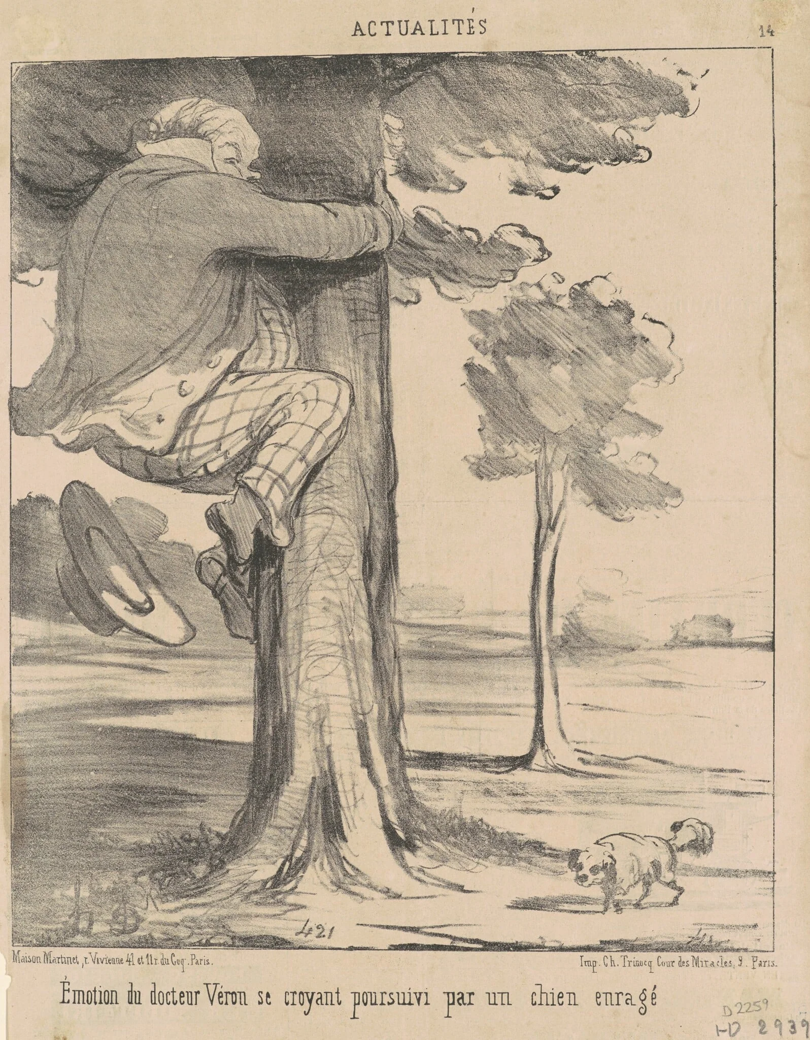 Emotion du docteur Véron ..., detail