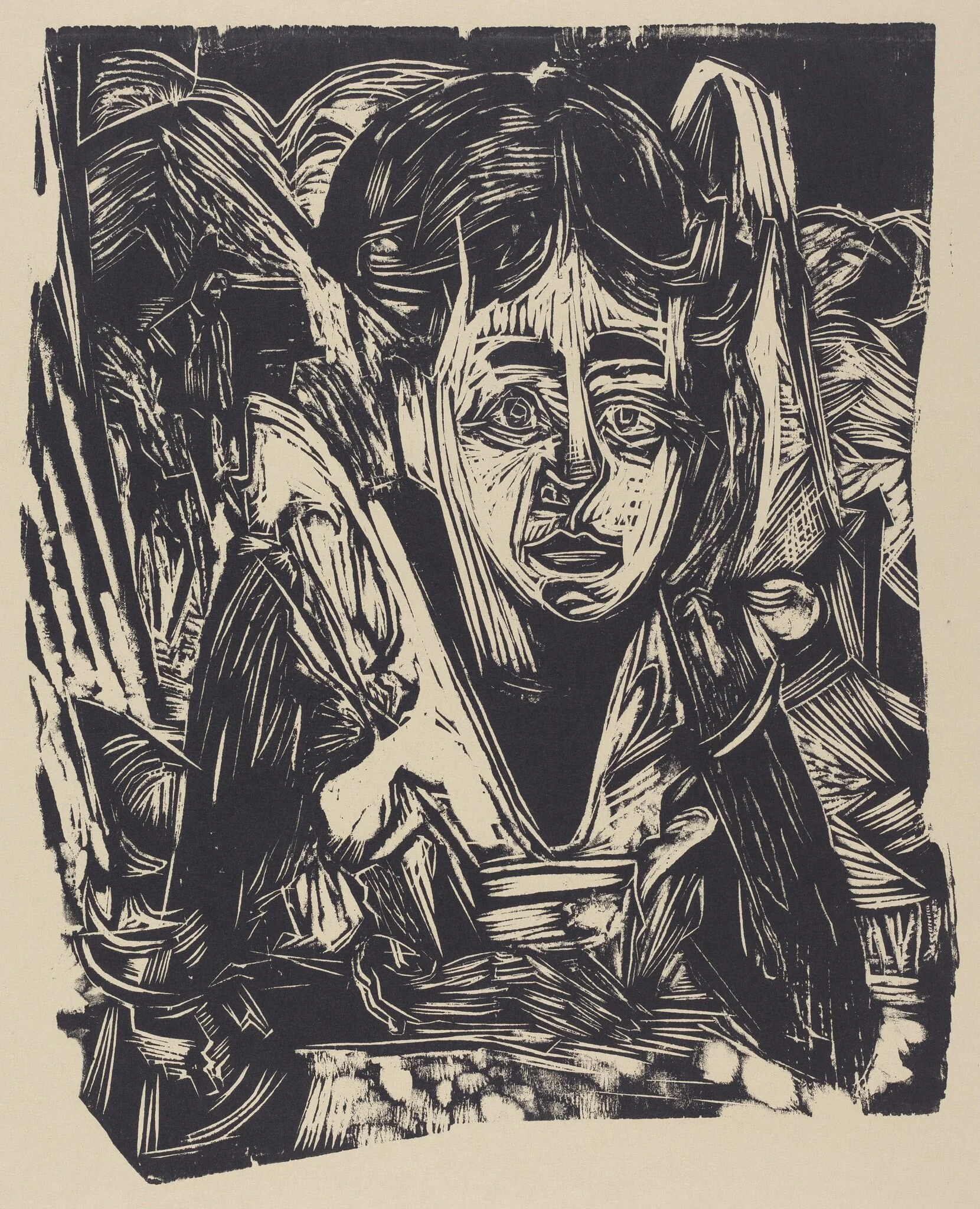 Girl Dreaming, detail