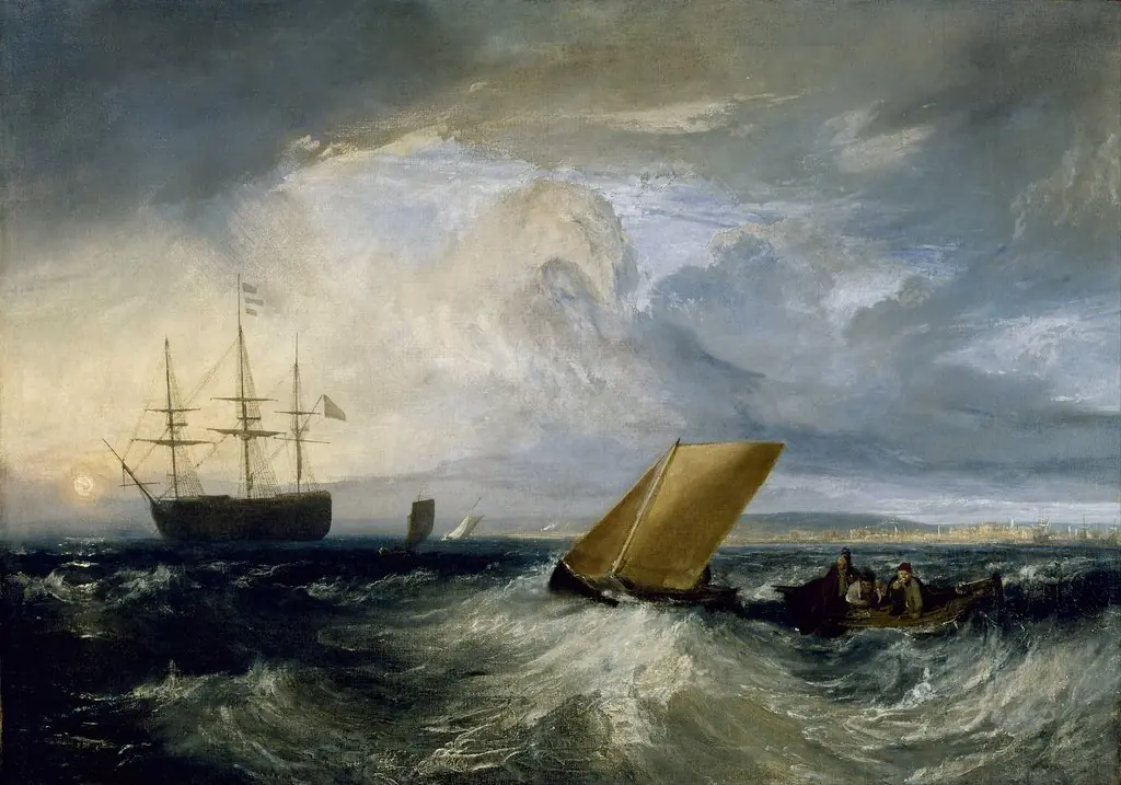 Sheerness as seen from the Nore, by Joseph Mallord William Turner, oil, 1808