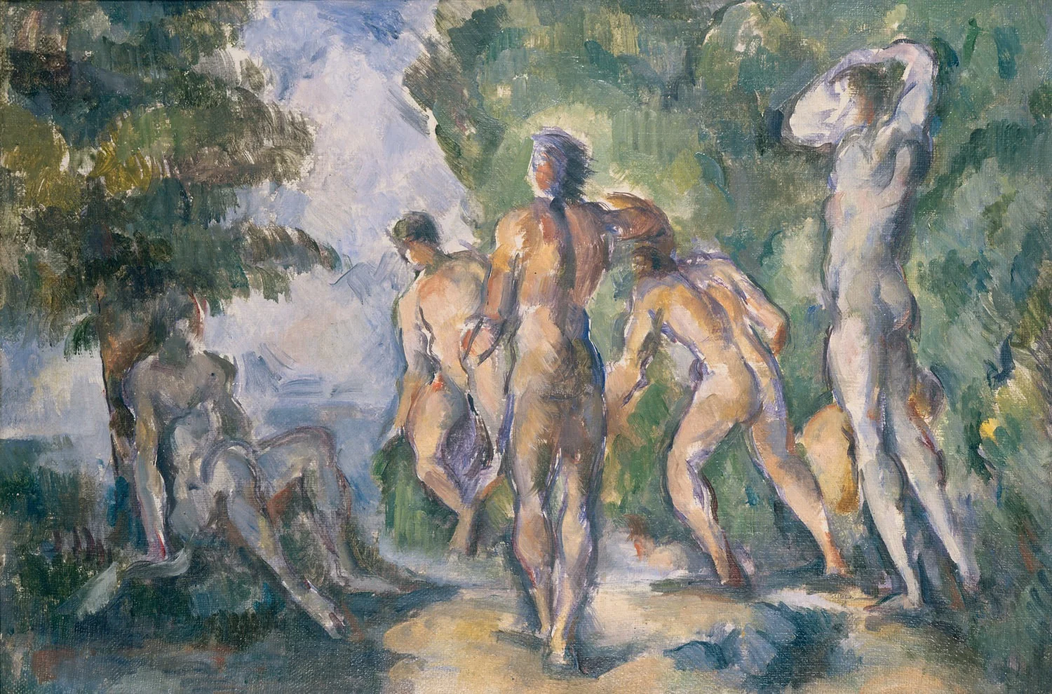Baigneurs (Bathers), detail