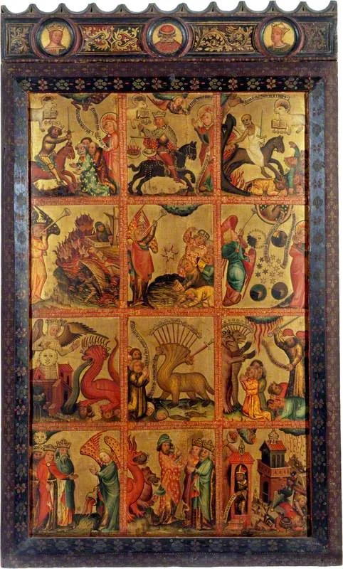 12 Scenes of the Apocalypse (triptych altarpiece, right wing, inner), detail