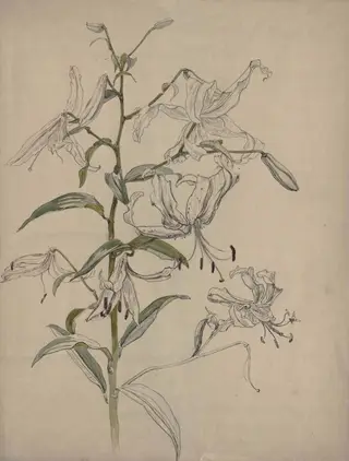Untitled, by Rudolf Ribarz, watercolor, 1875