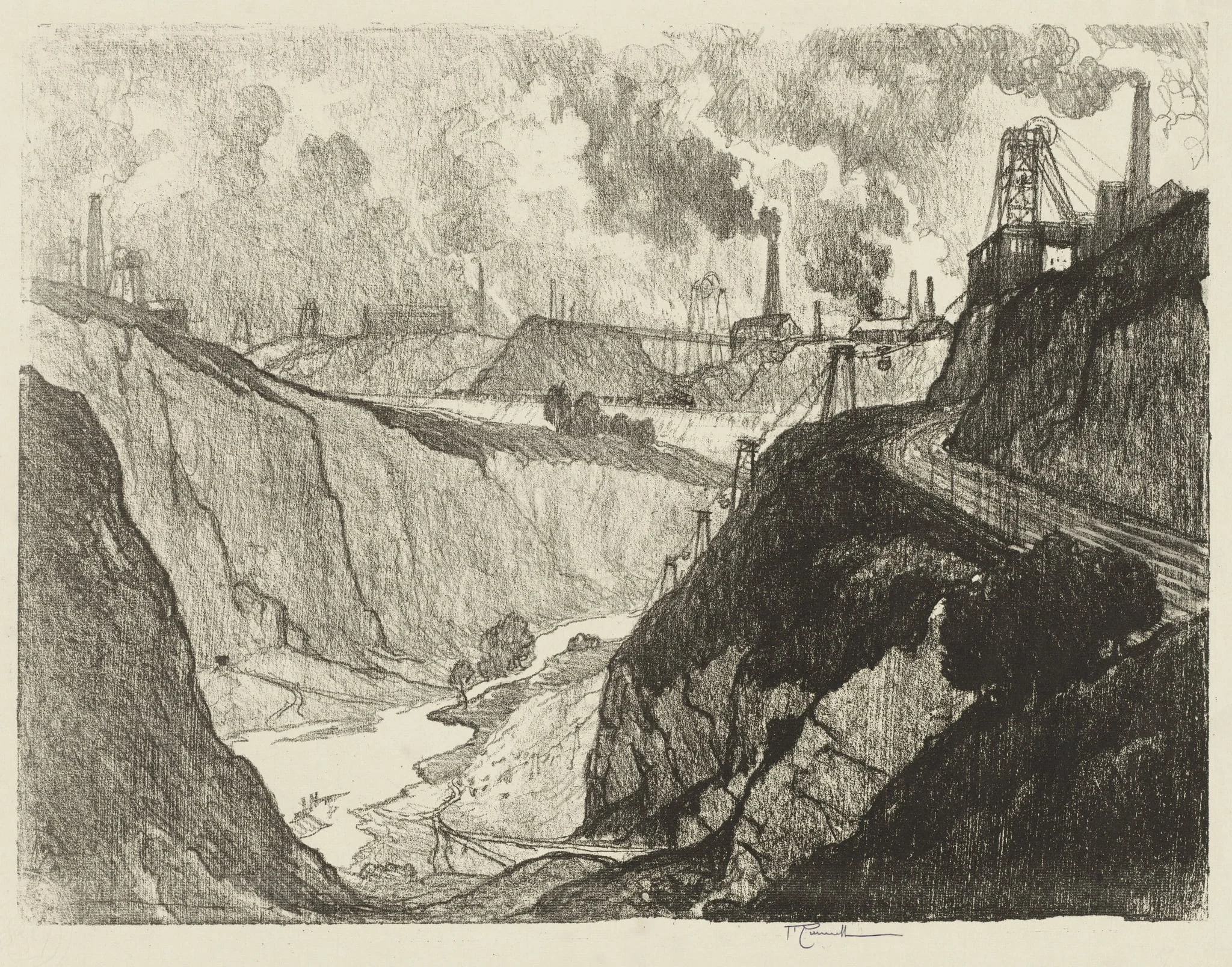 English War Work: The Iron Mine, detail