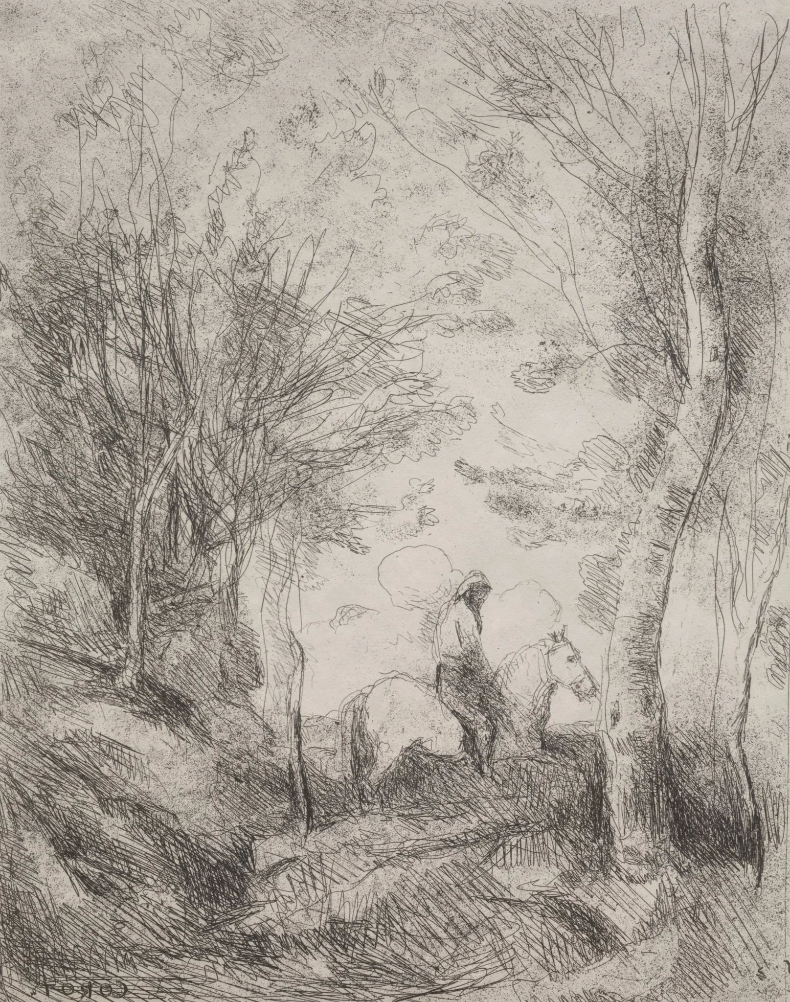 The Great Cavalier in the Wood, detail