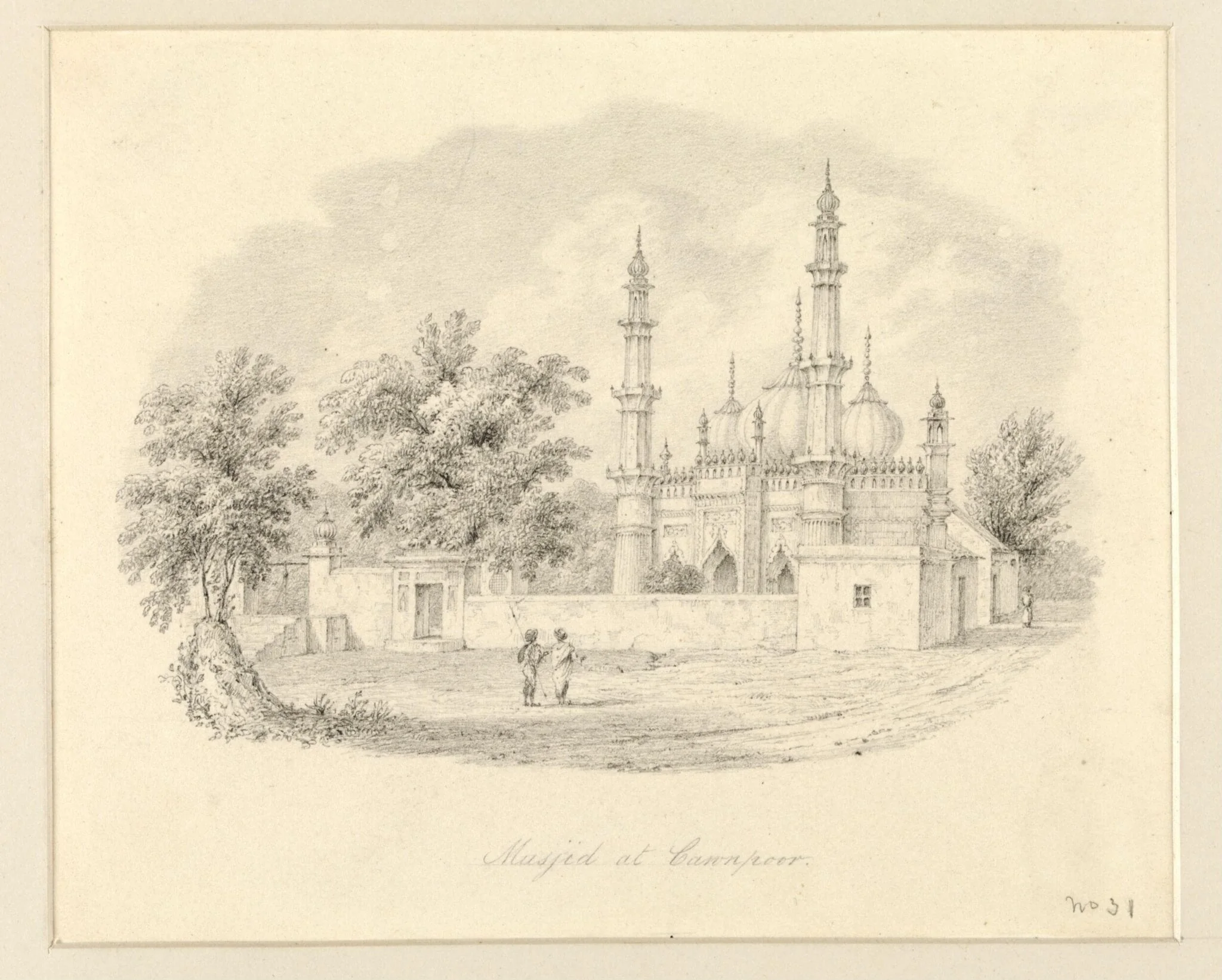 Masjid at Cawpoor, detail