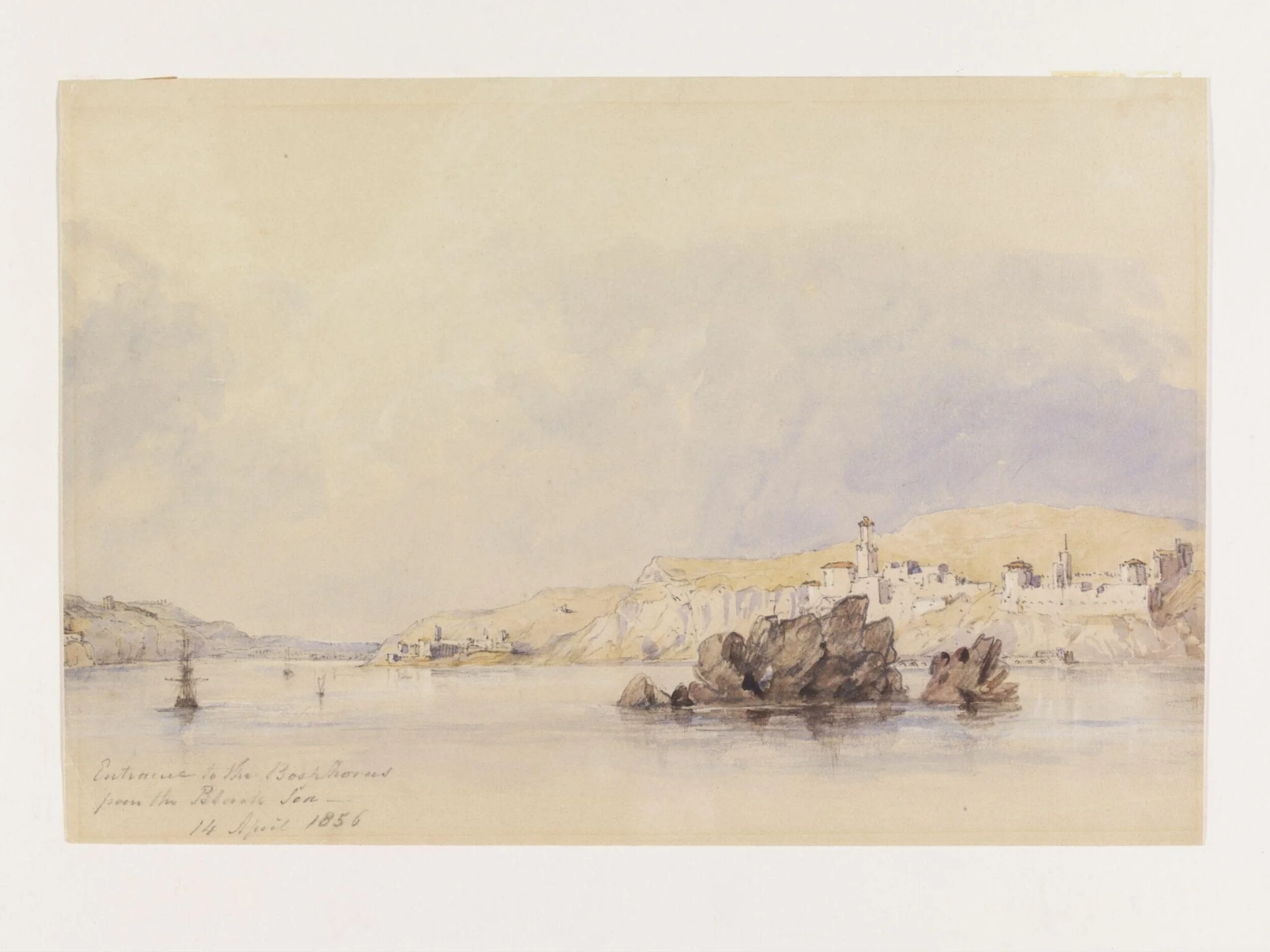Entrance to the Bosphorus from the Black Sea, detail