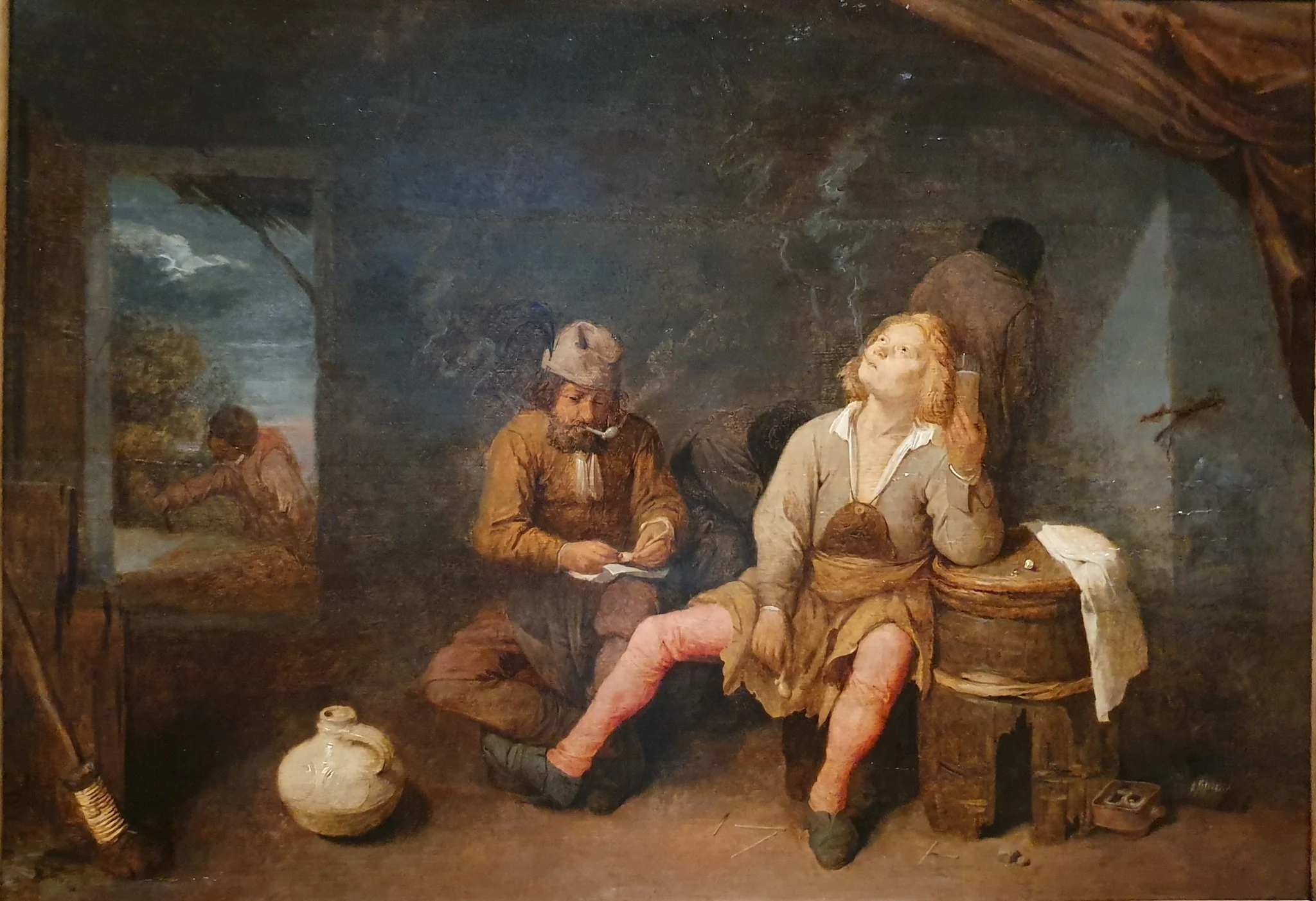 Smokers., detail