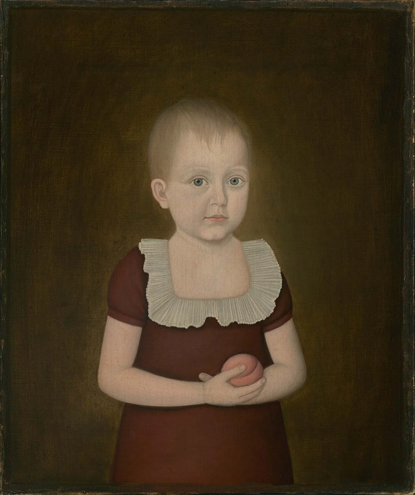 Child with a Peach, detail