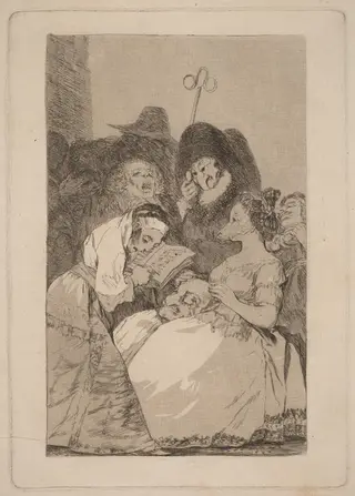 La filiacion (The Filiation), by Francisco de Goya, ink, 1799