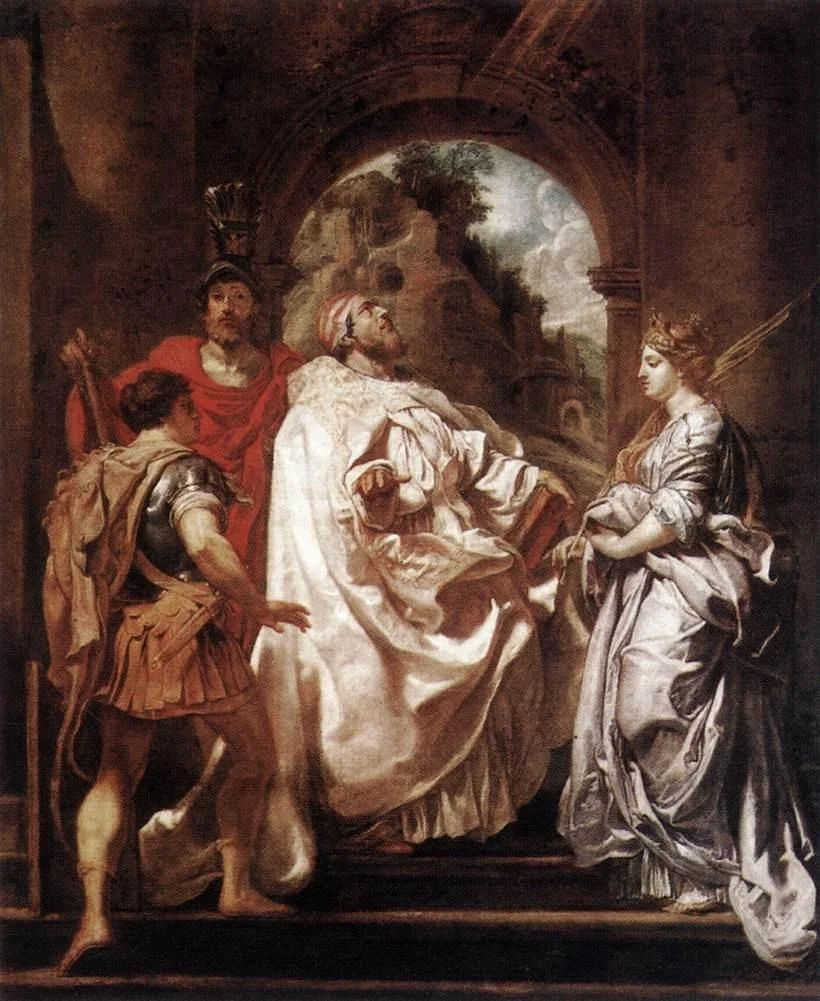 St Gregory the Great with Saints, detail