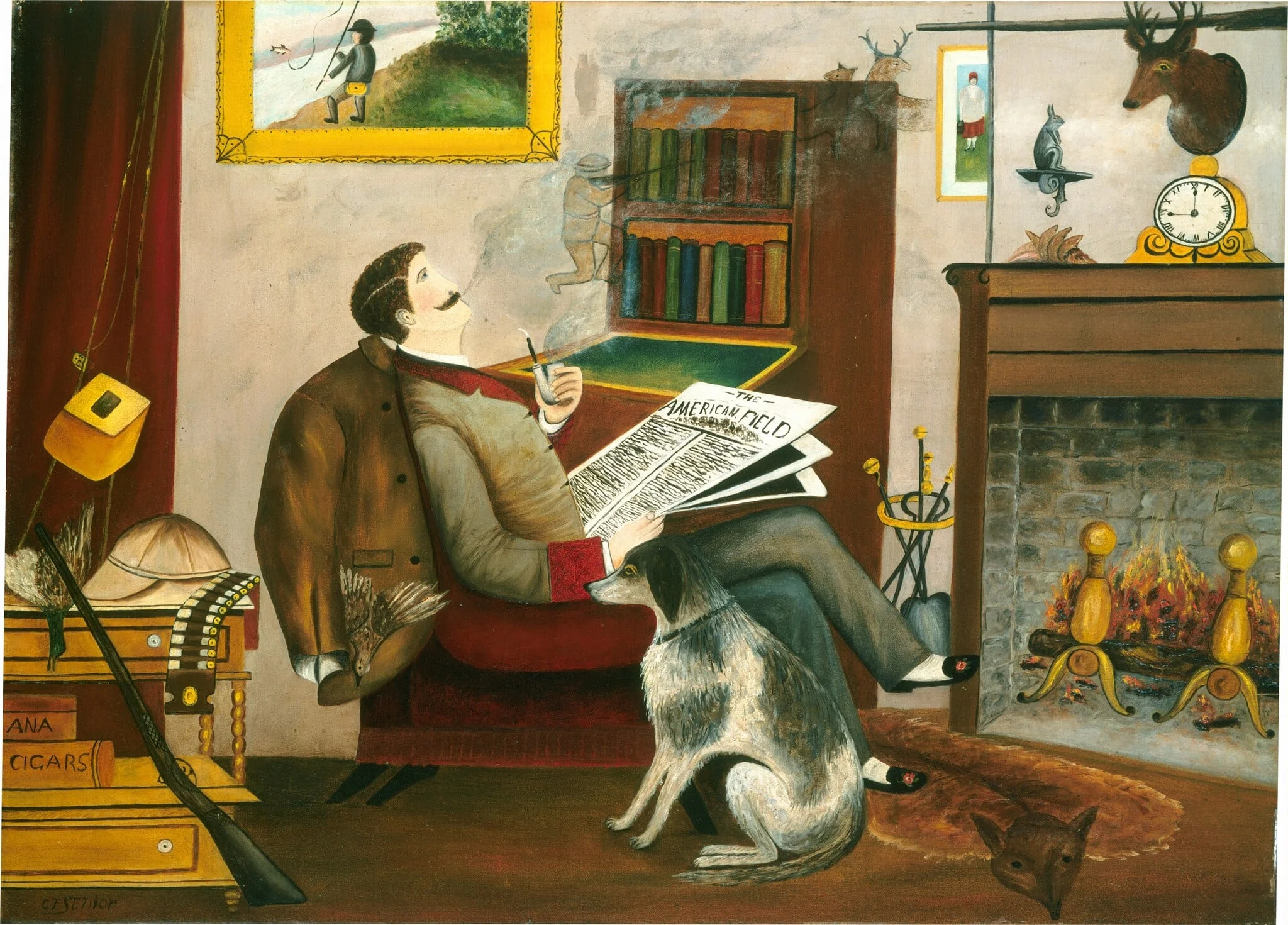 The Sportsman's Dream, detail
