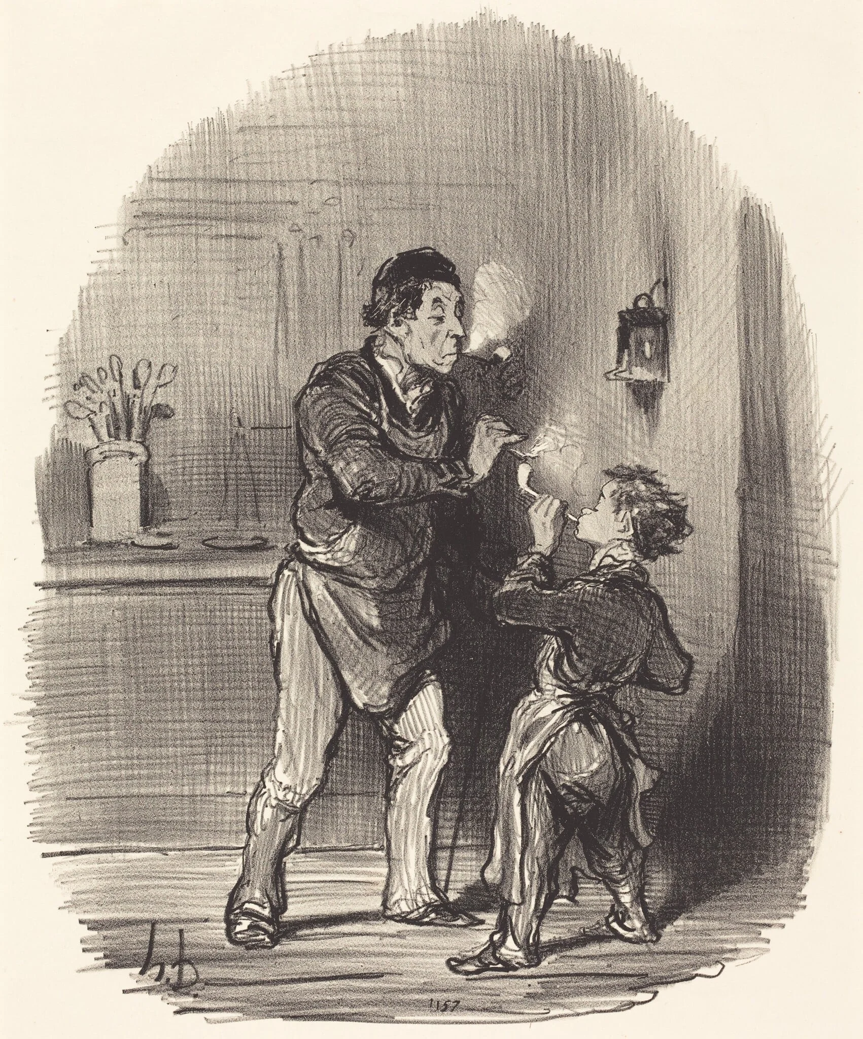 Le Chiffonnier philosophe, detail
