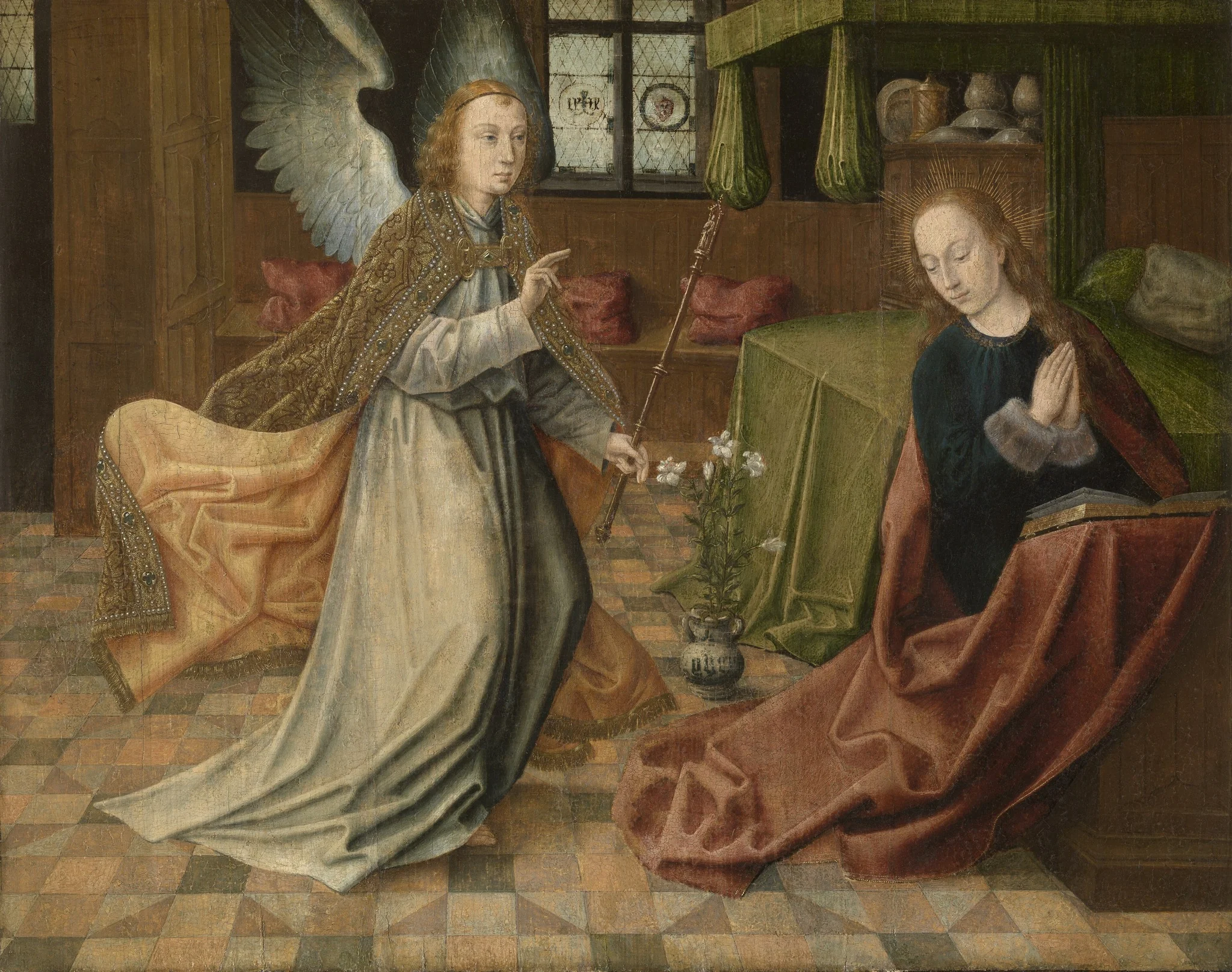 The Annunciation, detail