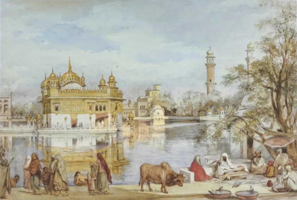 The Golden Temple, Amritsar, by William Carpenter, unspecified, 1854