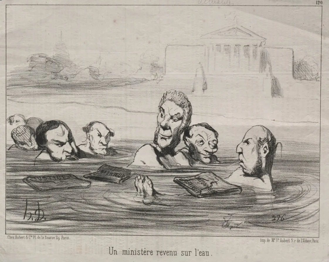A minister back in the water, detail
