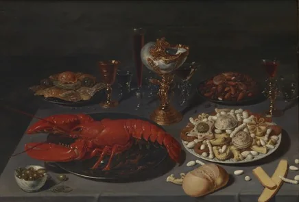 Still life with lobster, detail