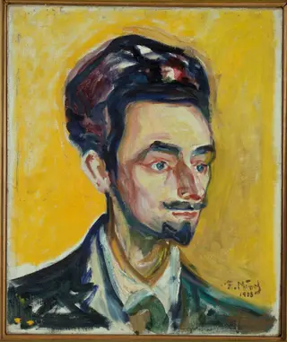 Helge Rode, by Edvard Munch, oil, 1908