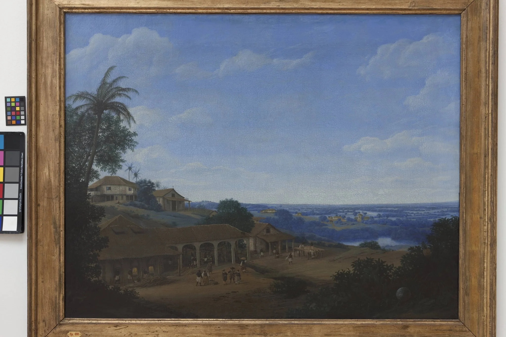 Landscape in Brazil with Sugar Plantation, detail