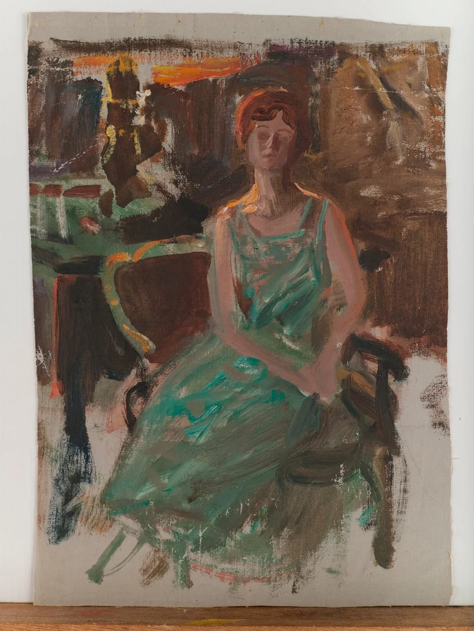 Mrs. Hecht, muotokuvaluonnos, detail