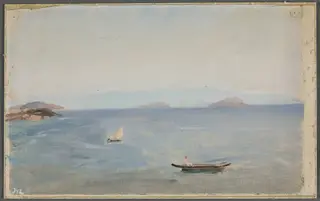 View of the mountainous seaside. From the journey to Constantinople, by Jan Ciągliński, unspecified, 1897