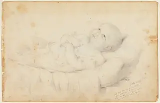 My Poor Sweet Little Angelica, by Lilly Martin Spencer, graphite, 1801
