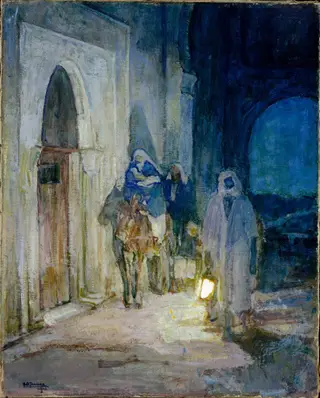 Flight Into Egypt, by Henry Ossawa Tanner, oil, 1923