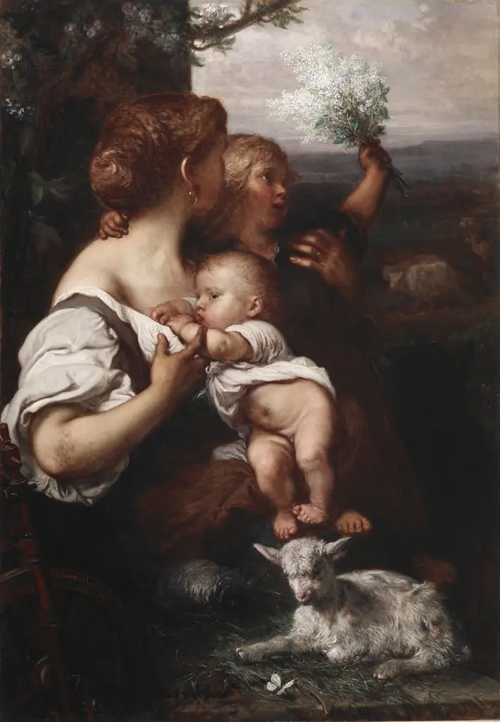 Peace, by Louis Gallait, oil, 1872