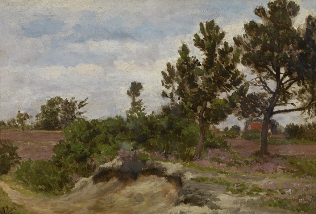 A Dune Landscape, by Alfred Elsen, oil, 1892