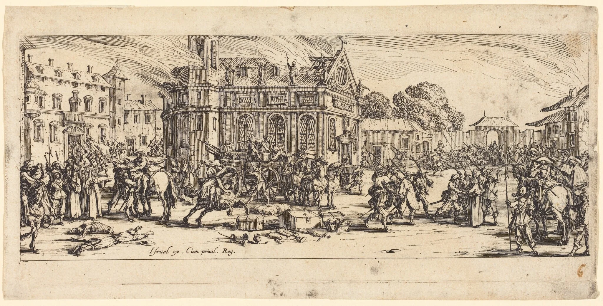 Destruction of a Convent, detail