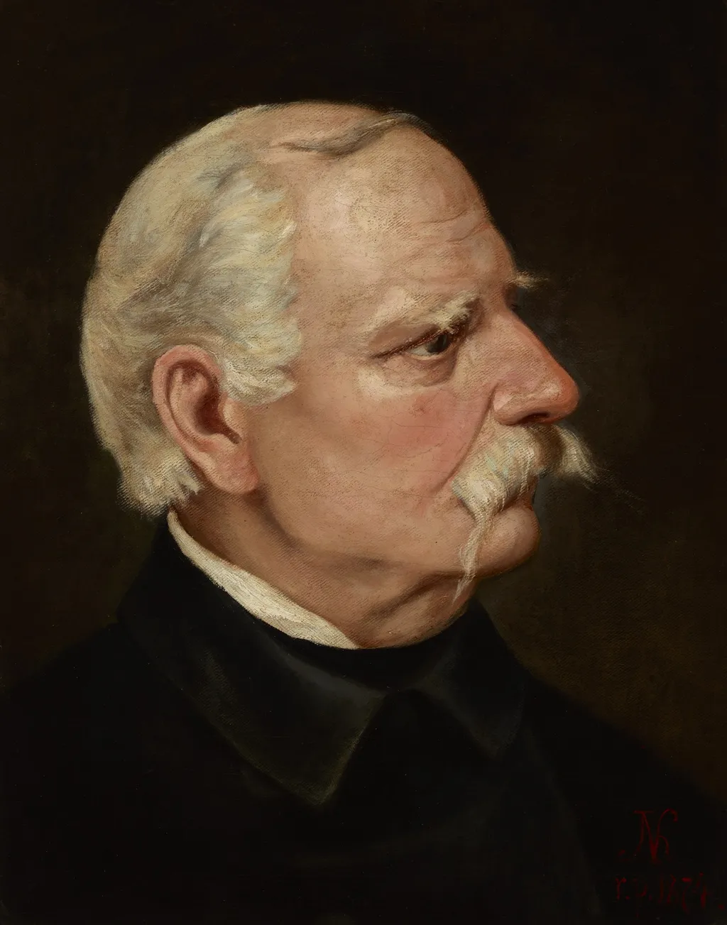 Portrait of Wincenty Pol, by Juliusz Kossak, oil, 1874