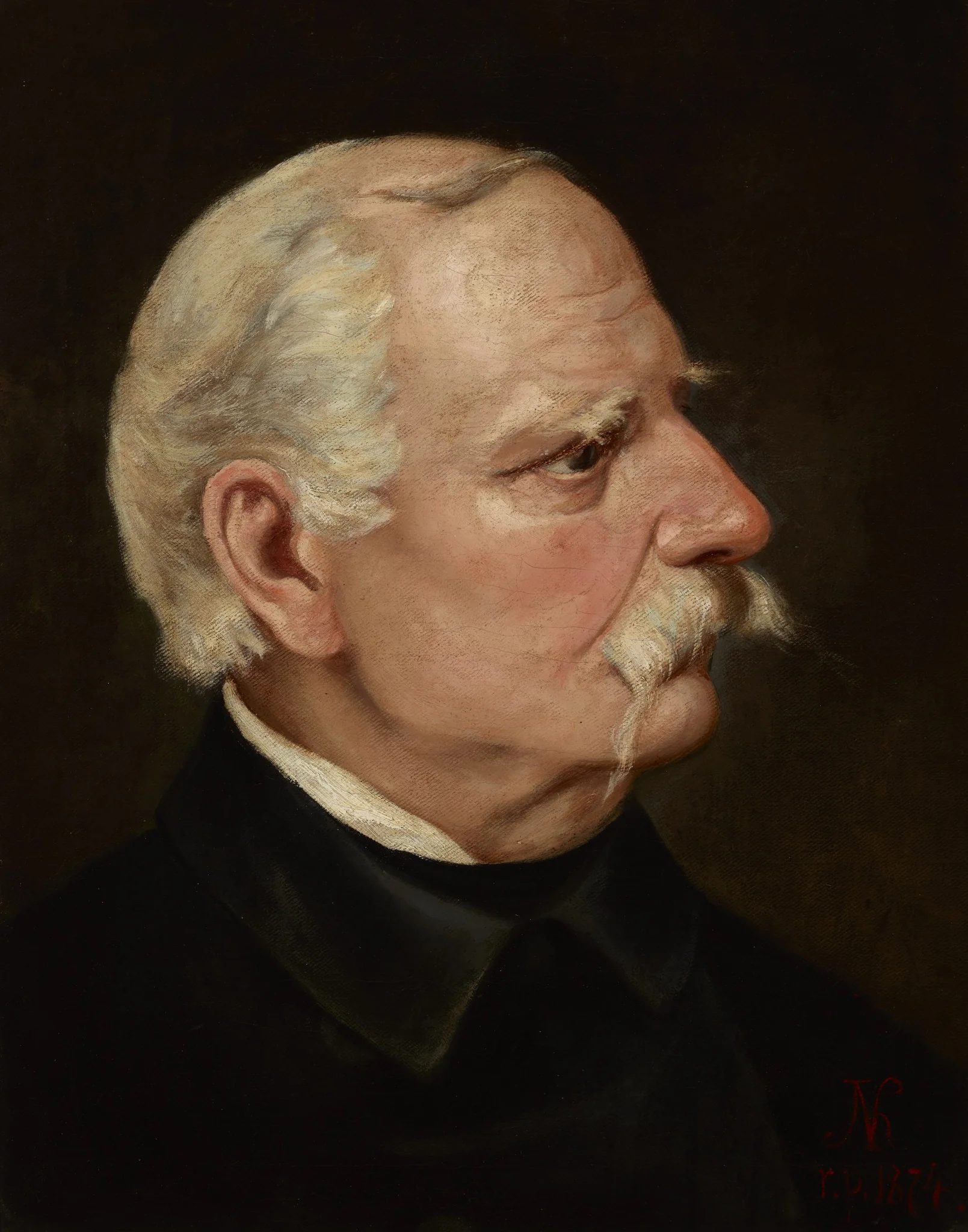 Portrait of Wincenty Pol, detail