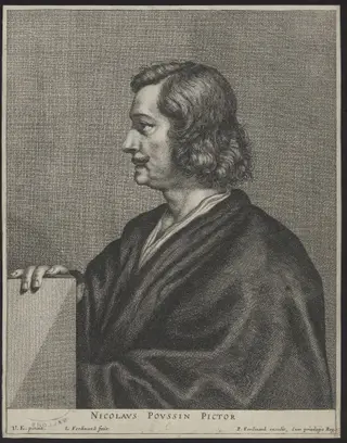 Portrait of Nicolas Poussin, painter, by Louis Ferdinand (I), Elle, unspecified, 1650