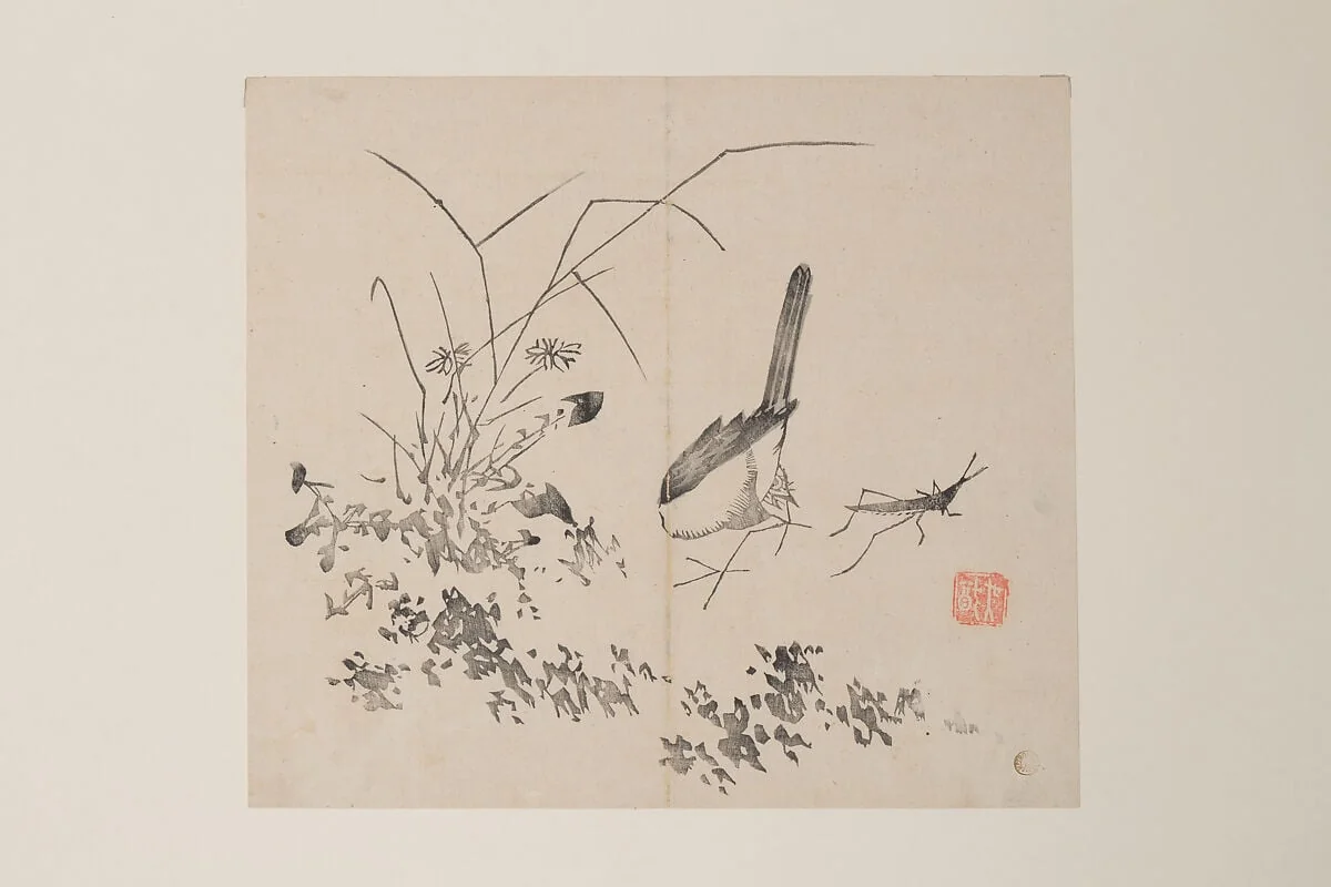 明 十竹齋書畫譜 四開|Leaf from the Ten Bamboo Studio Manual of Painting and Calligraphy, detail