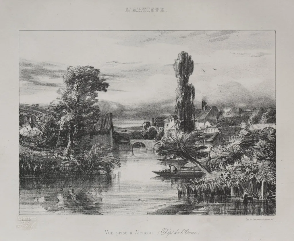View near Alençon, by Jules Dupré, 1839