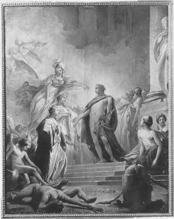 Allegorische Szene (?), detail