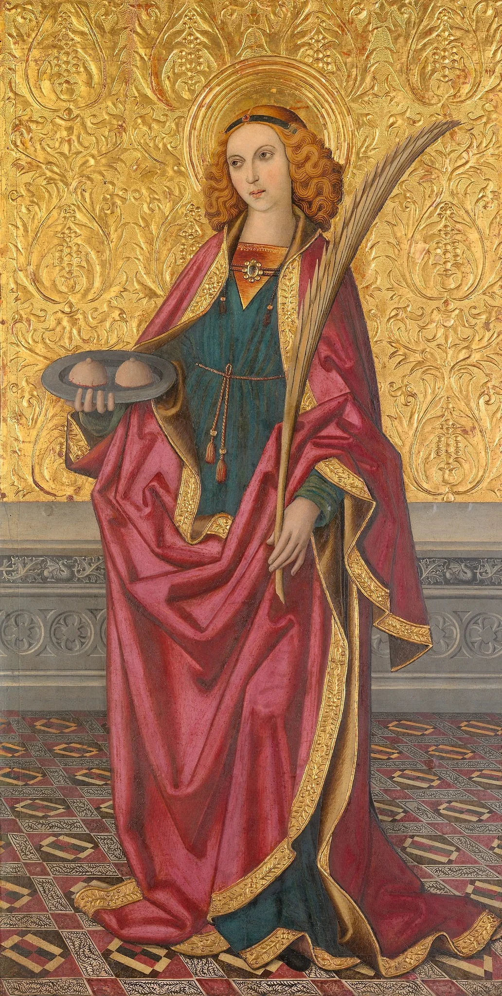 Saint Agatha, detail