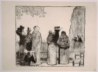 Les Tuileries, by Édouard Vuillard, ink, 1895