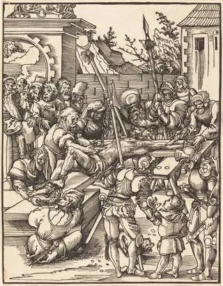 Saint Bartholomew, by Lucas Cranach the Elder, ink, 1512
