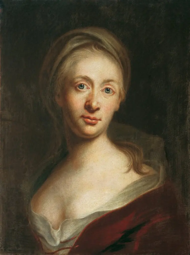 Portrait of a Lady, by Christian Seybold, oil, 1741