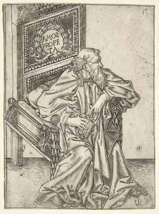 The Prophets:  Amos, by Baccio Baldini, 1472