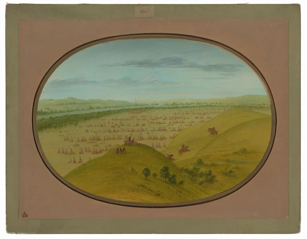 Fort Pierre, by George Catlin, oil, 1865