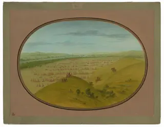 Fort Pierre, by George Catlin, oil, 1865