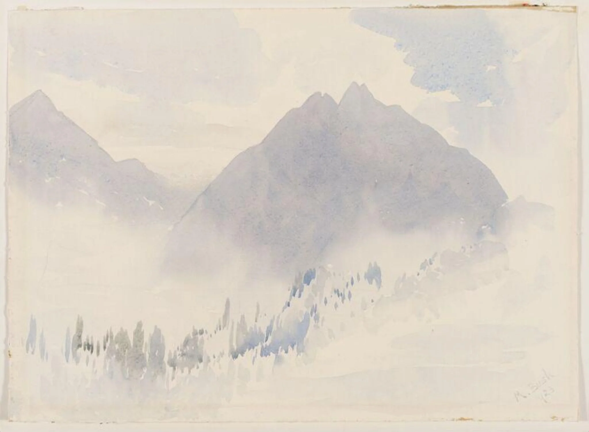 Morning Mists, detail