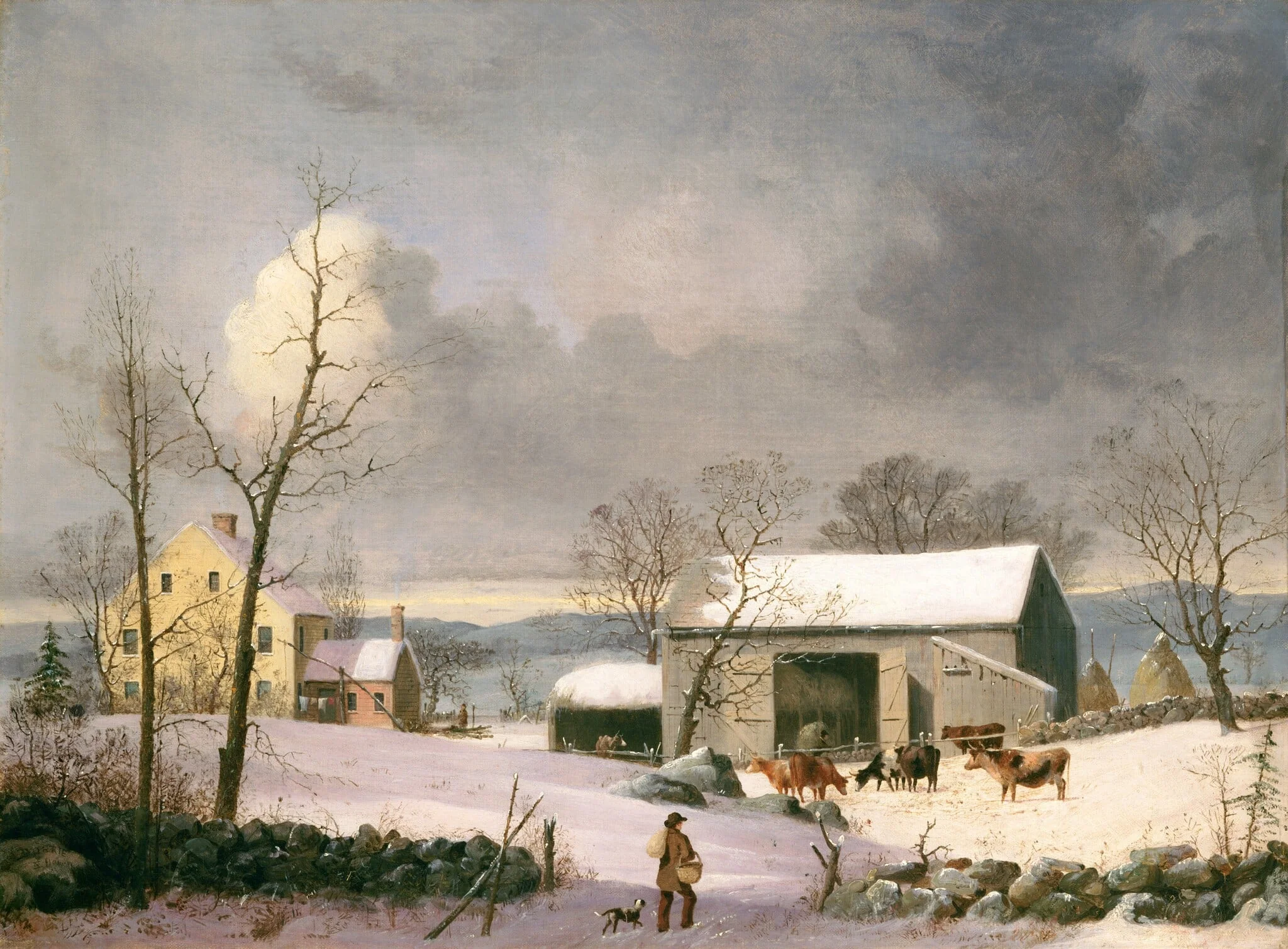 Winter in the Country, detail
