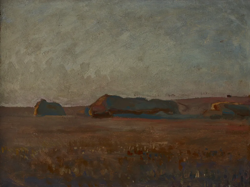 Ricks of Corn, by Jan Stanisławski, unspecified, 1903