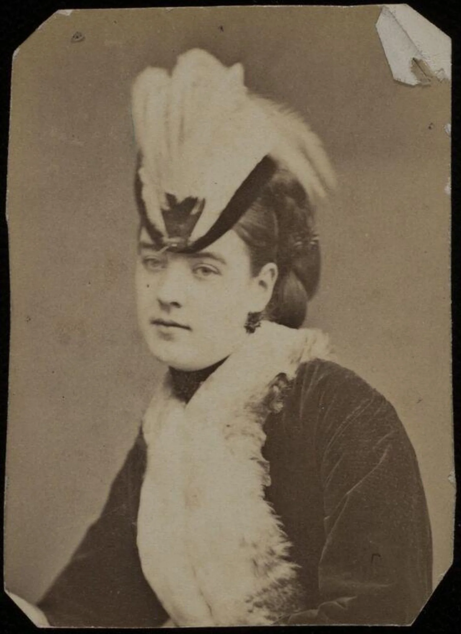A portrait of 'Duchess of Sutherland', detail