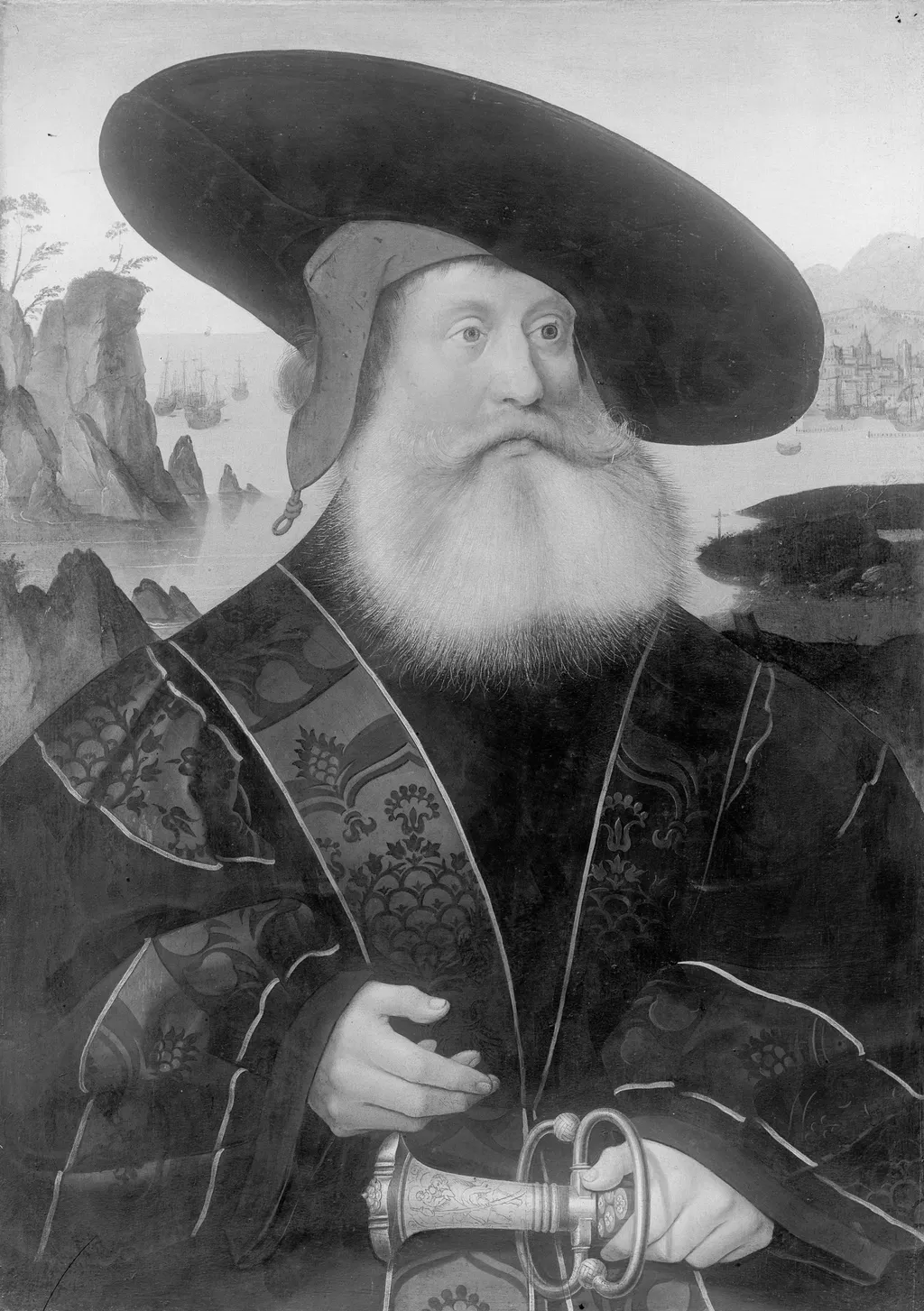 Portrait of a Man, by Jacob van Utrecht, paint, 1523