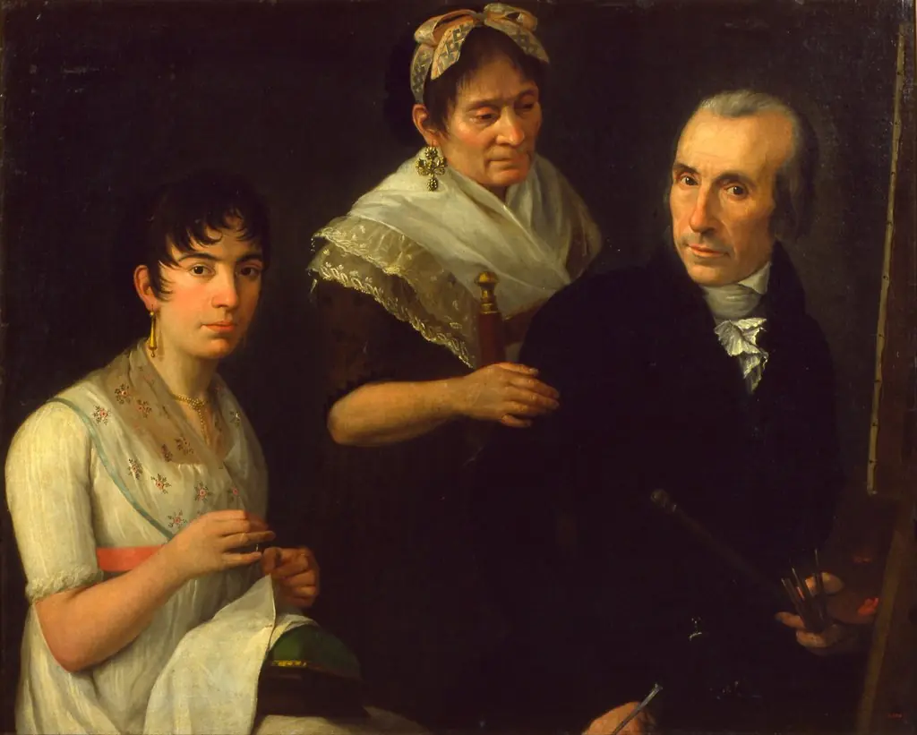 The Painter's Family, by Francisco Lacoma Sans, oil, 1805